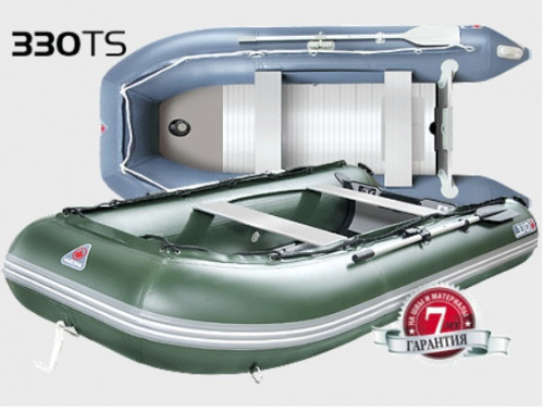 Лодка надувная YUKONA 330 TS-U ( без пайола) combi (серый/т.-серый)						