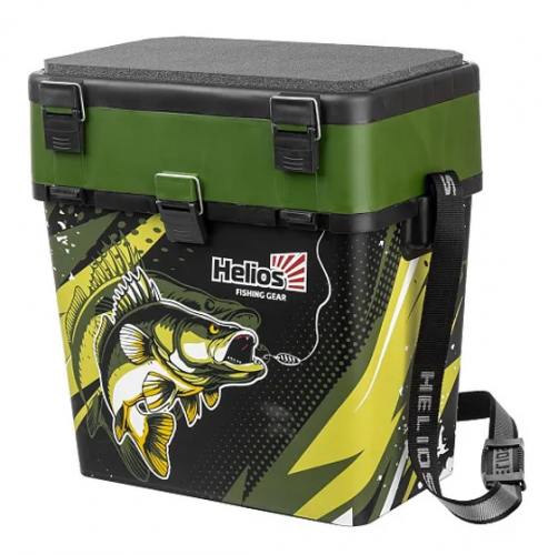 Ящик рыболовный зимний ZANDER хаки (HS-IML-19-H) Helios	