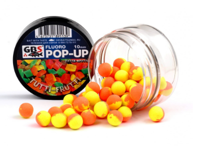 Бойлы POP-UP GBS "Tutti Frutti" (Тутти Фрутти) (55 г, 10 мм, банка)	