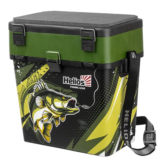 Ящик рыболовный зимний ZANDER хаки (HS-IML-19-H) Helios	