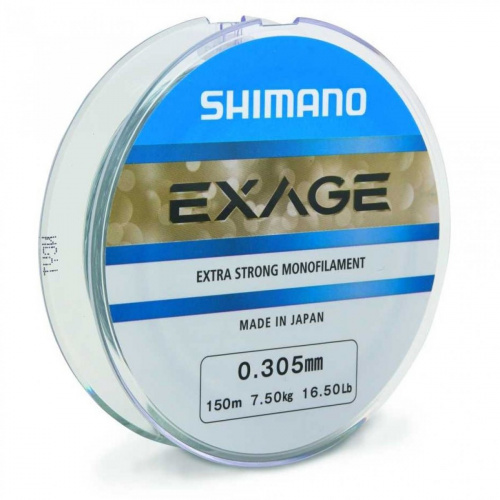Леска SHIMANO Exage 150м прозрачная 0,125мм 1,3кг			