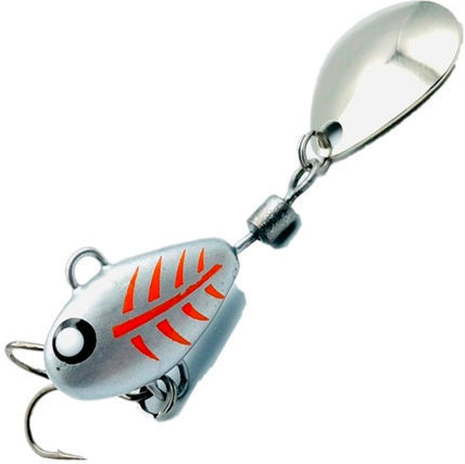 Тейл-спиннер HURRICANE 7.5g silver GHOST	