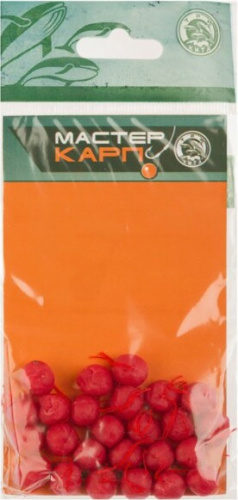 Бойлики МАСТЕР КАРП d 8мм клубника (уп.30шт)					