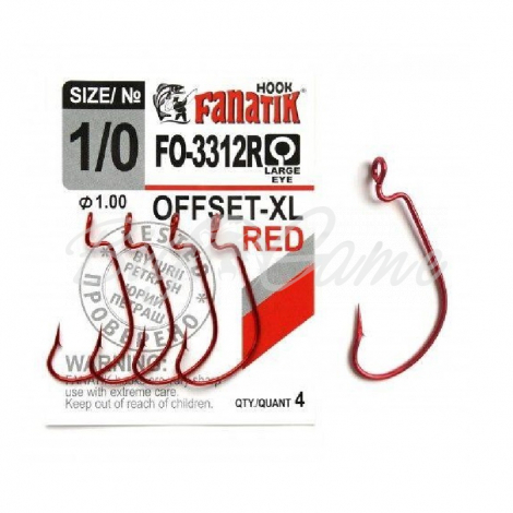 Крючки FANATIK FO-3312R Офсетник №2 (5)																