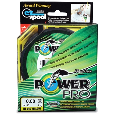 Леска плетеная POWER PRO 135м желтая 0.13 8кг							