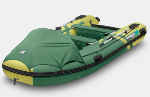 Надувная лодка GLADIATOR E380PRO зелено-оливковый (6)