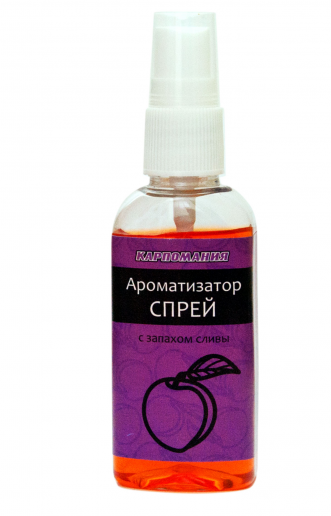 Ароматизатор спрей с запахом Сливы 50г флакон	