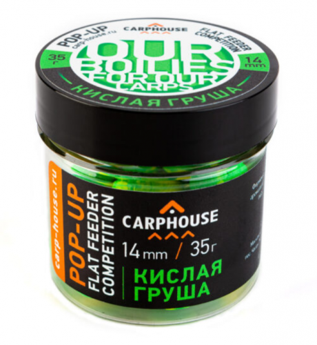 CARPHOUSE Pop-up (плавающие) Бойлы 14 мм. "Кислая груша" 0,035 кг.		