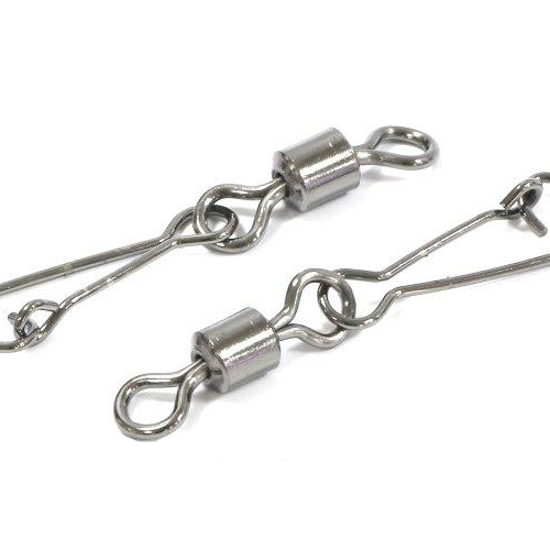 Застежка с вертлюжком Gurza-Rolling swive/Hooked Snap BN № 2 (5шт./упак)