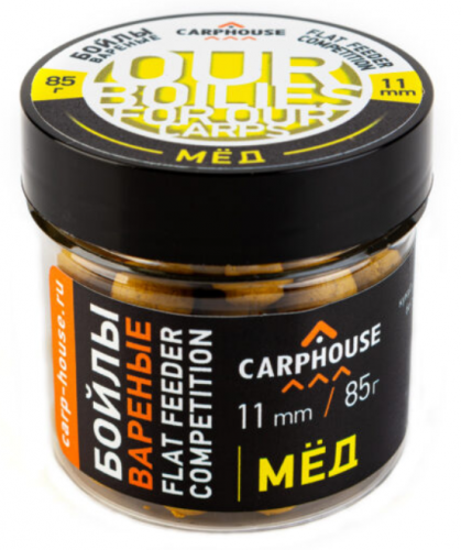 CARPHOUSE Насадочные Бойлы 11 мм. "Мёд" 0,085 кг.		
