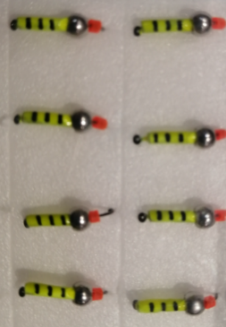 Мормышка "Мир Вольфрама" Столбик с белым шариком 1,5мм 