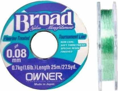 Леска OWNER /BROAD  25m./ 0.08mm.		