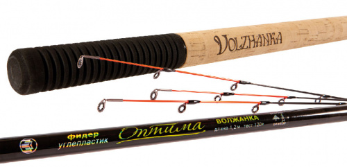 Удилище фидер "Волжанка Оптима Evo Pro 12ft" 3.6м (3 секции+3) тест 60гр+ (IM7)