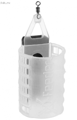 Груз-кормушка фидерная пластиковая X-FEEDER PL GLASS CLASSIC MIDDEL 135г. (35мл.,цвет прозрачный)