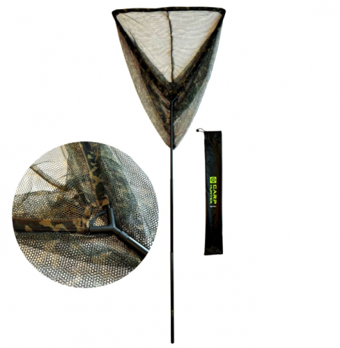 Подсак карповый телескопический 180см (6ft) 32'' CARPHUNTER (мягкая камуфляжная сетка)