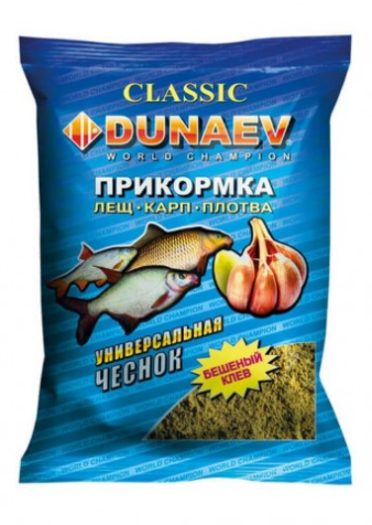 Прикормка "DUNAEV КЛАССИКА" 0.9кг Универсальная чеснок (р)