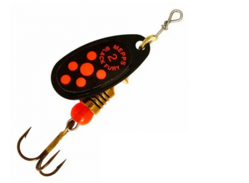 Блесна Mepps COMET BLACK FURY AG FLUO ORANGE № 4 (8,0гр.) cbf-4-a-fo	