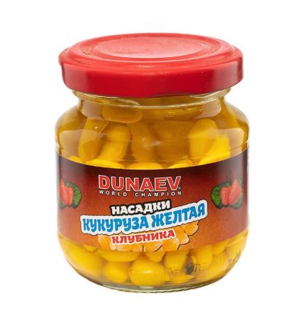 Насадка стеклобанка "Дунаев Кукуруза " 100мл. Клубника