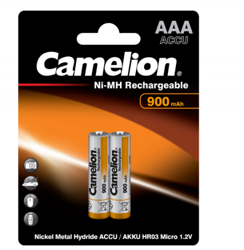 Аккумулятор R03 900mAh Camelion BL2      2/24/480