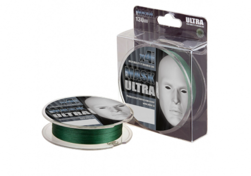 Плетёный шнур AKKOI MASK ULTRA x4 130m dark-green 0.14mm				