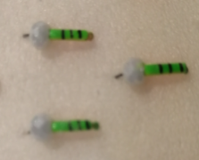 Безнасадка 1,5 художественный(зел.), гр шарик, 0,2гр.белый				