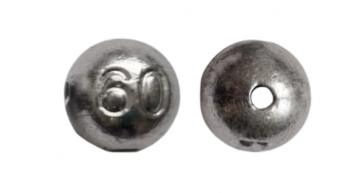 Груз "Шар" скользящий( на толстолобика) 60 грамм