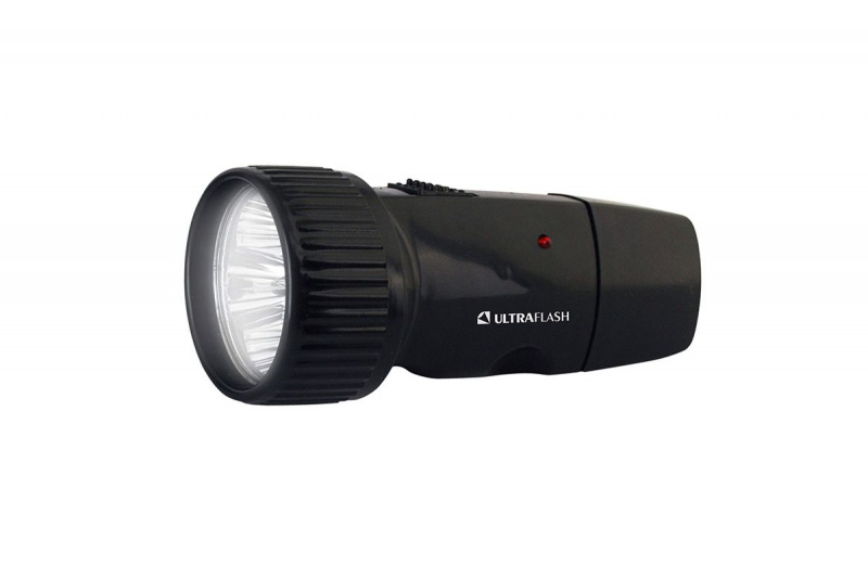 Фонарь Ultraflash LED 3850 (аккум.220В, черный, 5 LED, 1 x Ni-Cd, пластик, коробка)*