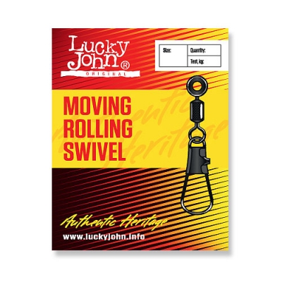 Вертлюги c застеж. LH скольз. Lucky John MOVING ROLLING AND INTERLOCK 00S 10шт.