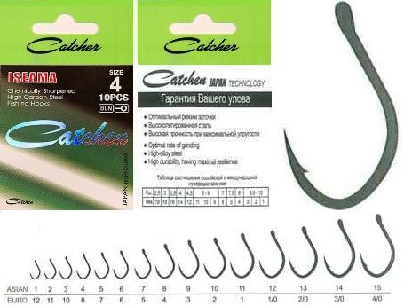 Крючок Catcher  ISEAMA (bln,10 шт в пачке) Size 2