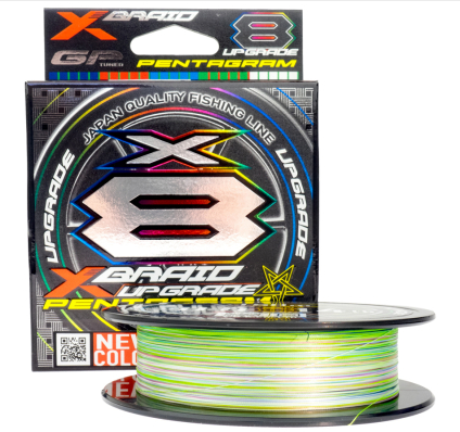 Шнур YGK X-Braid Upgrade X8 Pentagram 150м #1.0/0.165мм 22Lb/10.0кг