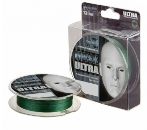 Плетёный шнур AKKOI MASK ULTRA x4 130m orange 0.06mm	