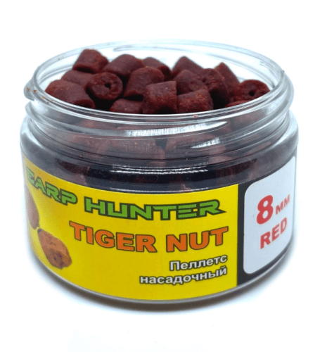 Пеллетс насадочный 8мм Red Halibut Tiger Nut (Тигровый орех) CarpHunter 100мл	