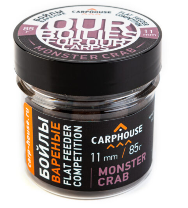 CARPHOUSE Насадочные Бойлы 11 мм. "Monster Crab" 0,085 кг.		