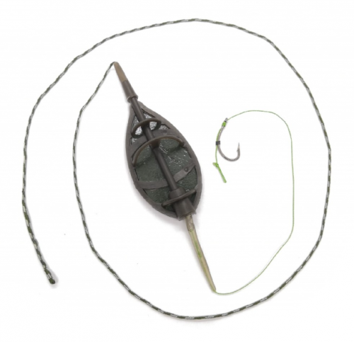 Готовый карповый монтаж с флэт кормушкой 40г "Flat Method" CarpHunter	