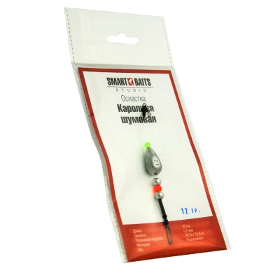 Оснастка SMART BAITS STUDIO "Каролина-Шумовая", вес груза 20 гр., разр. нагр. 12,6 кг, длина 20 см	