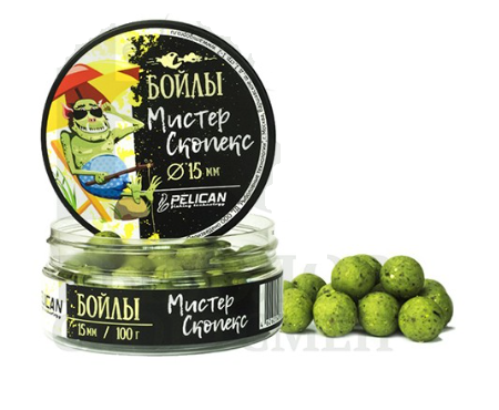 PELICAN Бойлы 15 мм. "Мистер Скопекс"  0,1 кг.		