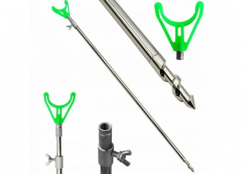 подставка нерж. с буром и выкр.рогатулей 1,5 м 