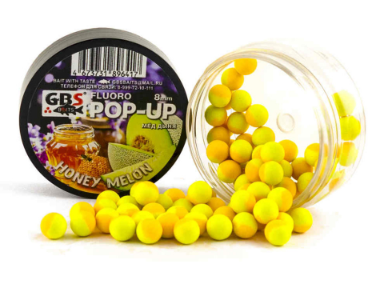 Бойлы POP-UP GBS "Honey Melon" Медовая Дыня (8мм, банка)	
