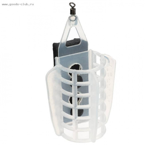 Груз-кормушка фидерная пластиковая X-FEEDER PL GLASS ROUND WING MIDDLE 50г. (35мл.,цвет прозрачный)