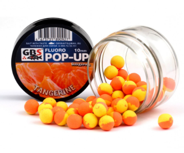 Бойлы POP-UP GBS "Tangerine" (Мандарин) (55 г, 10 мм, банка)			