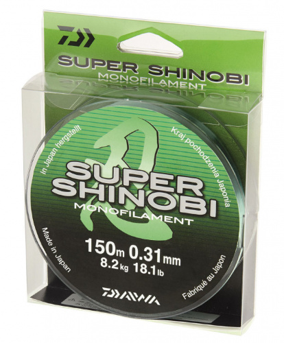 Леска  DAIWA "Super Shinobi" 0,40мм 150м (светло-зеленая)											