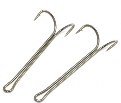 Двойной крючок HITFISH Double Elongate Hook with long shank № 1