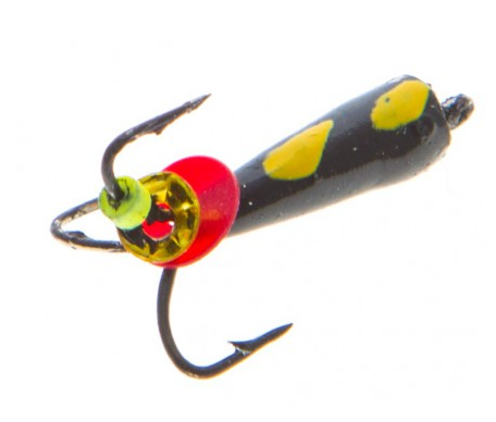 Чертик 3 с петлей, L=12мм (1,2г.), с рисками, лещ, шлифованная (уп.10/15/25)																				