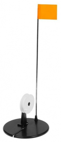 жерлица с прямой стойкой черная в сумке с белой катушкой