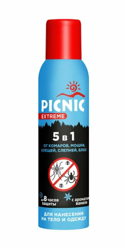 Аэрозоль 5 в 1 150 мл ПИКНИК EXTREME