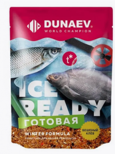 Прикормка "DUNAEV ICE-READ" 0,5 кг. Мотыль.