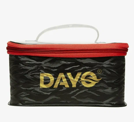 сумка-органайзер "DY" (ПВХ, ЧЕРНЫЙ,прозрачная крышка на молнии, 8л - 28 х19 х 15 см) большой