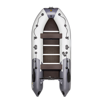 Лодка Ривьера Компакт 3600 СК комби светло-серый/графит