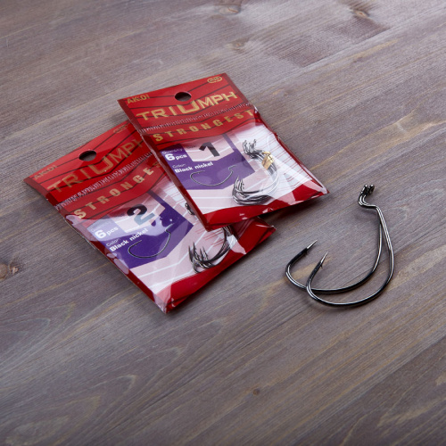 Офсетные крючки AKKOI TRIUMPH STRONGEST 2/0