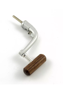 Ручка для катушки Palomino метал. складная хром (деревянный кноп)							